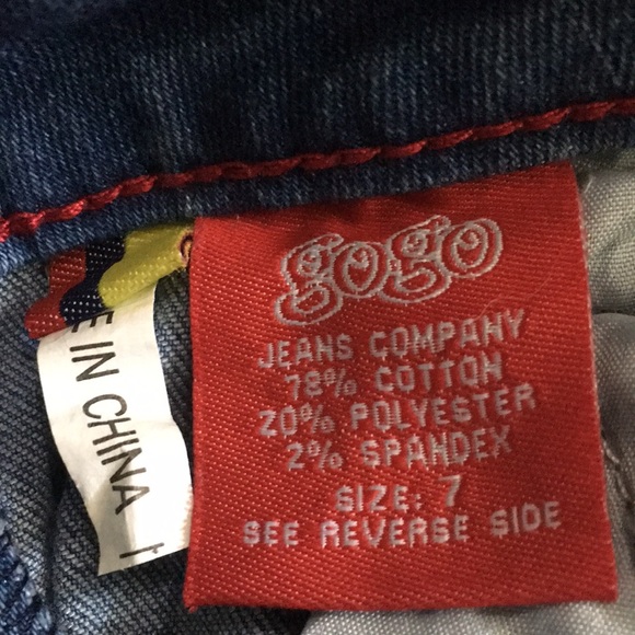 Gogo Star stretch skinny jeans Sz Jr. 7 - Picture 8 of 12